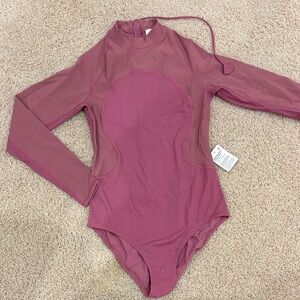 lululemon athletica Kids Long Sleeve Mauve Bodysuit